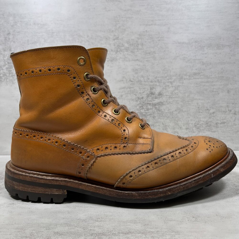 Tricker's Stow Country Boots - Men's Size UK 9.5 / US 10.5 - Tan - Picture 4 of 9
